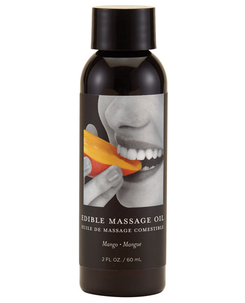 Aceite comestible para masajes Earthly Body - Mango de 2 oz