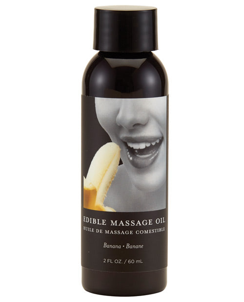 Huile de massage comestible Earthly Body - Banane 59 ml