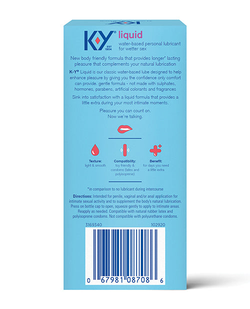 K-Y Natural Feeling Líquido - 2.4 oz