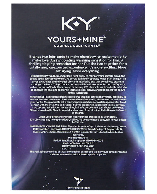 K-Y Yours & Mine Set de Regalo