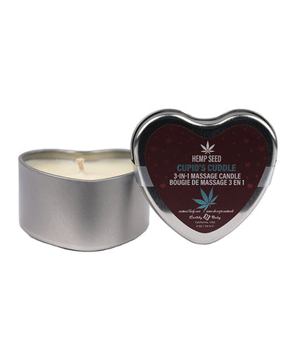 Earthly Body Bougie Cœur de Massage 3-en-1 – 113 g Câlin de Cupidon