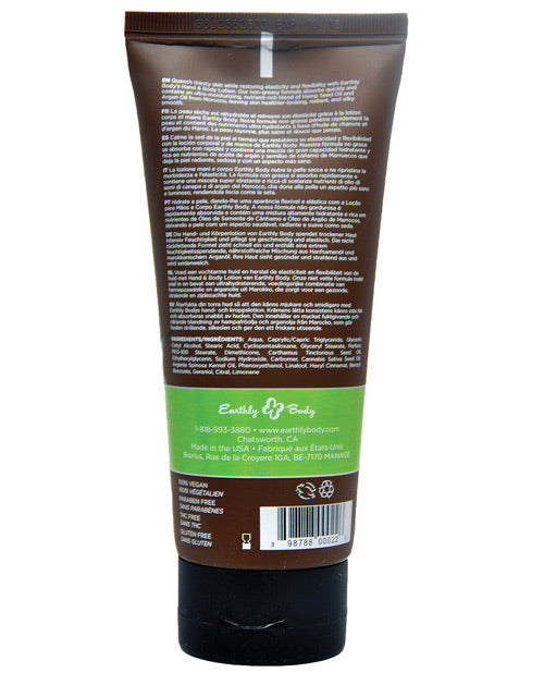 Earthly Body Lotion Mains et Corps - Tube 7 oz Naked in the Woods
