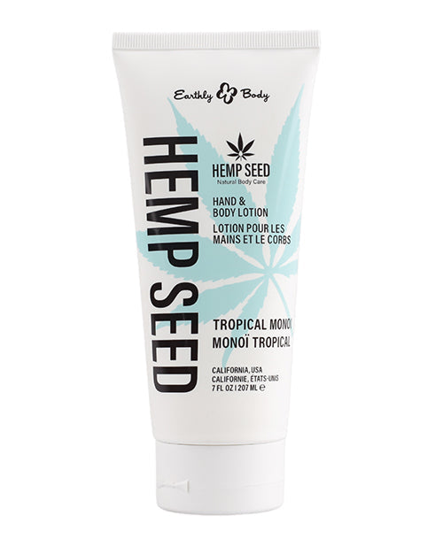 Loción para manos y cuerpo Earthly Body - Tubo de 7 oz Tropical Monoi