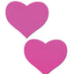 Pastease Basic Heart Black Light Reactive - Neon Pink O/S
