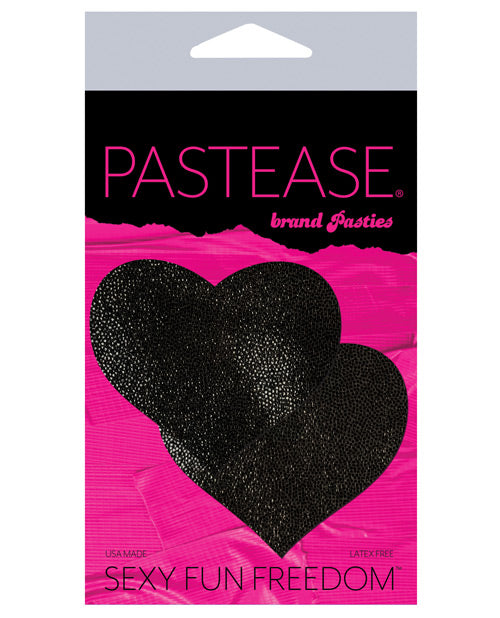 Cache-tétons Cœur liquide basique Pastease - Noir Taille unique
