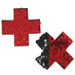 Pastease Premium Color Changing Flip Sequins Cross - Rouge/Noir Taille unique