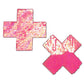 Cache-tétons à paillettes réversibles et changeant de couleur Pastease Premium - Rose Taille Unique
