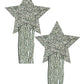 Cache-tétons à paillettes étoiles Pastease – Argent Taille unique