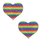 Pastease Premium Glitter Heart -Rainbow T/U