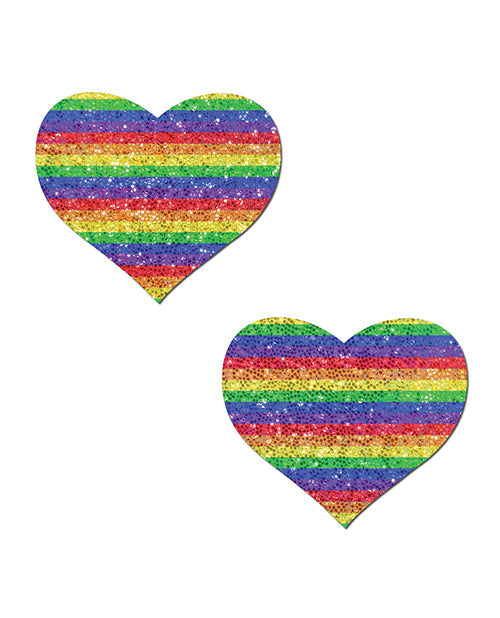 Pastease Premium Glitter Heart -Rainbow T/U