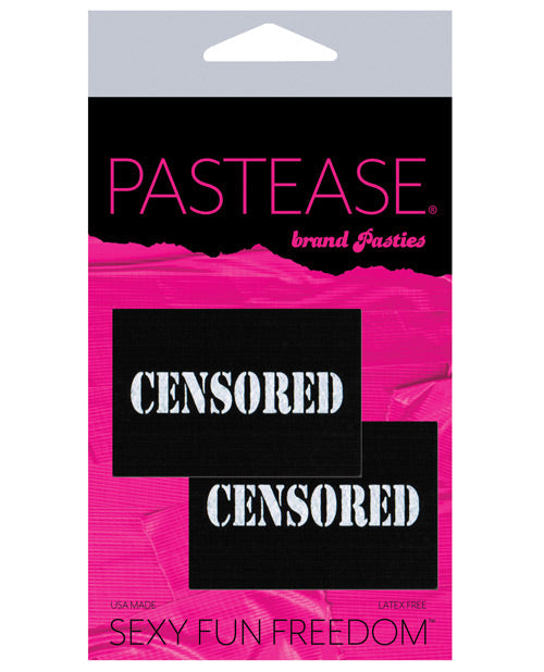 Cubrepezones Premium Censurado Pastease - Negro/Blanco Talla Única