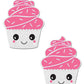 Cache-tétons adhésifs scintillants pour cupcakes Pasties Premium - Blanc, Taille unique