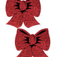 Nœud Papillon Holographique Premium Pastease - Rouge Taille Unique