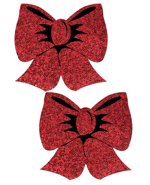 Nœud Papillon Holographique Premium Pastease - Rouge Taille Unique