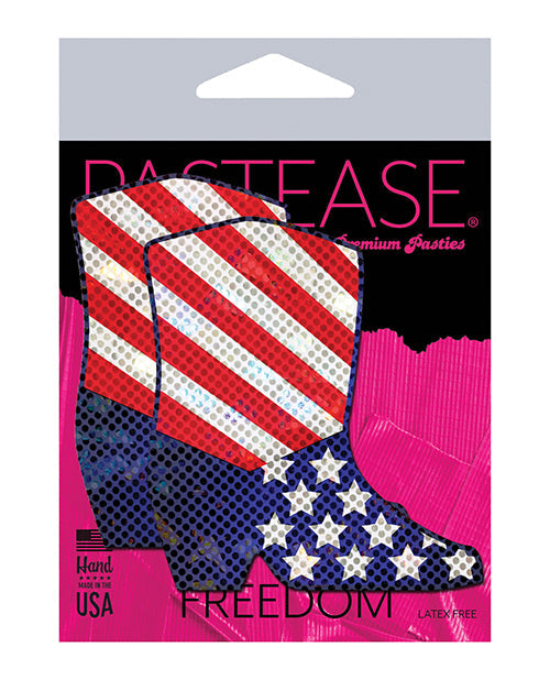 Pastease Premium Sparkling Stars & Stripes USA Bota Vaquera - Rojo/Blanco/Azul Talla Única