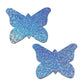 Pastease Papillon Scintillant Premium - Bleu Taille Unique
