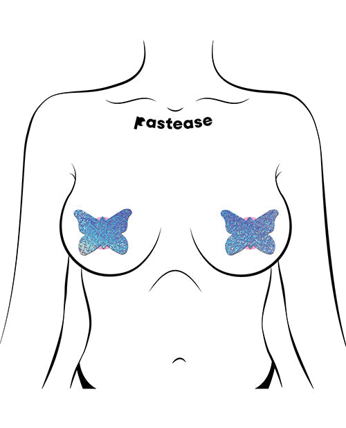 Pastease Papillon Scintillant Premium - Bleu Taille Unique