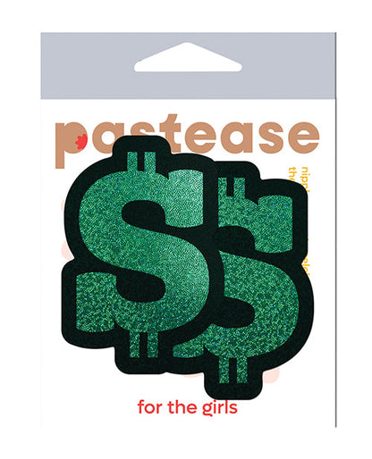 Cache-tétons Pastease Premium Paillettes Signe Dollar - Vert T/U