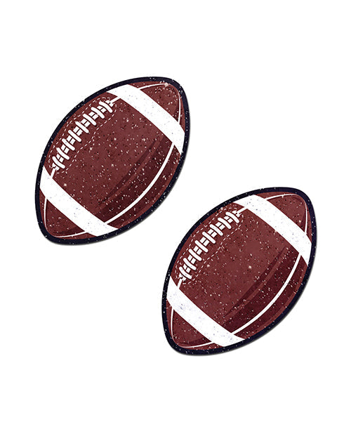 Cache-tétons Football scintillant de qualité supérieure de Pastease - Marron Taille Unique