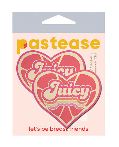 Cache-tétons Premium Cœur Rétro Juicy – Pamplemousse Rose Taille Unique