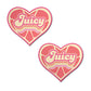 Cache-tétons Premium Cœur Rétro Juicy – Pamplemousse Rose Taille Unique