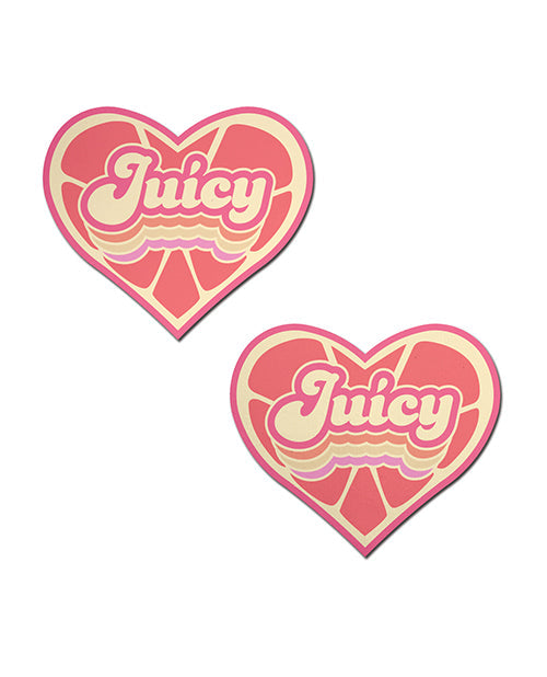 Cache-tétons Premium Cœur Rétro Juicy – Pamplemousse Rose Taille Unique