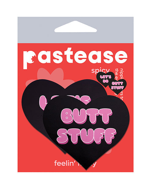Pastease Premium Corazón ¡Hagamos cosas de trasero! - Negro/Rosa T/U