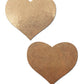 Cache-tétons Basic Love Cœur liquide - Or rose Taille unique