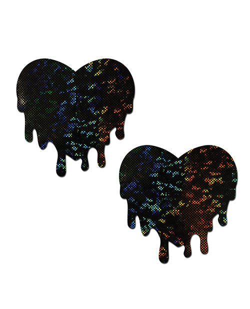 Cache-tétons de qualité supérieure Cœur fondant - Noir Taille unique