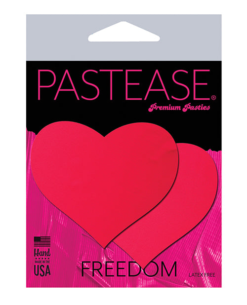 Pastease Básico Corazón Reactivo a la Luz Negra - Rojo Neón T/U
