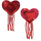 Borlas holográficas Pastease en forma de corazón - Rojo Talla única