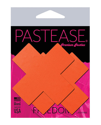 Cache-tétons Basic Plus X fluorescent à la lumière noire - Orange néon Taille unique