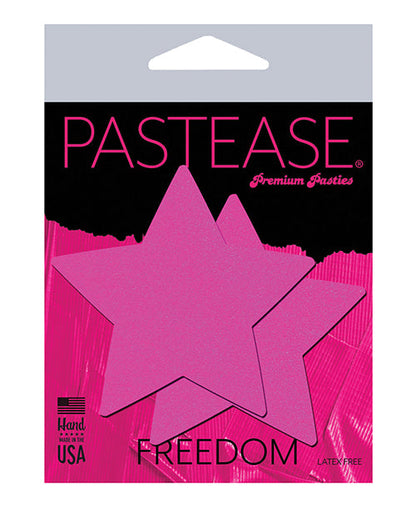 Cache-tétons Basic Star phosphorescent rose fluo taille unique