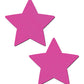 Cache-tétons Basic Star phosphorescent rose fluo taille unique