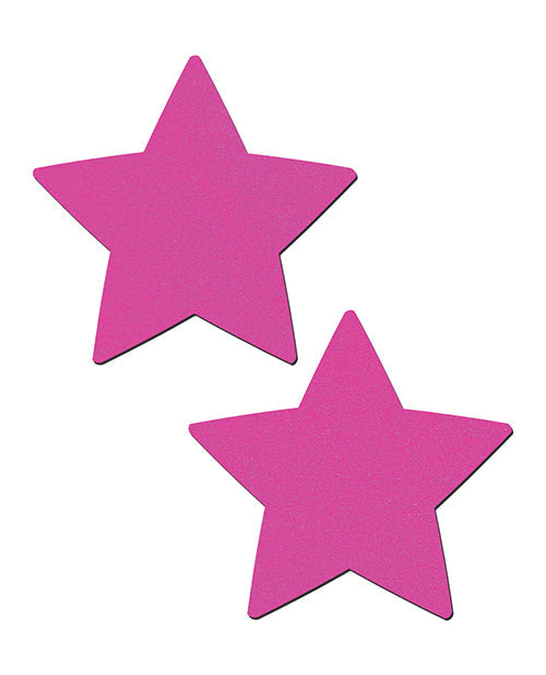 Cache-tétons Basic Star phosphorescent rose fluo taille unique