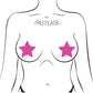 Cache-tétons Basic Star phosphorescent rose fluo taille unique