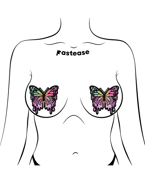 Cache-tétons Papillon Paillettes Qualité Supérieure Pastease - Multicolore T/U