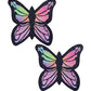 Cache-tétons Papillon en Velours Pailleté Pastease - Arc-en-ciel T/U