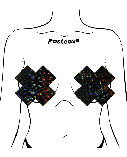 Cache-tétons Pastease Disco Plus X - Noir Taille Unique