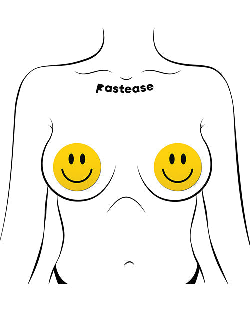 Cache-tétons Smiley premium – Jaune T/U