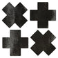 Pastease Petites Premium Liquid Cross - Negro Talla Única Paquete de 2 Pares