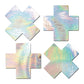 Pastease Premium Petites Holographic Plus X - Argent Taille Unique, Lot de 2 paires