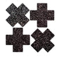 Pastease Premium Petites Sparkle Plus X - Negro Talla Única Paquete de 2 Pares