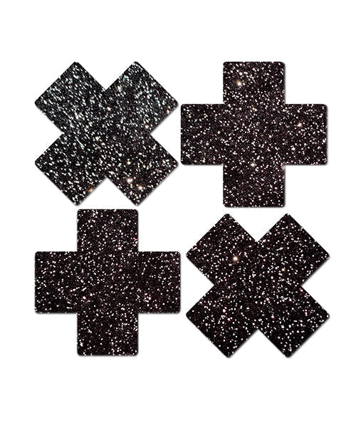 Pastease Premium Petites Sparkle Plus X - Negro Talla Única Paquete de 2 Pares