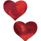 Cache-tétons réutilisables Liquid Heart - Rouge T/U