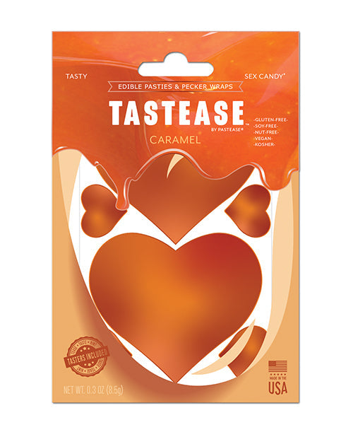 Sucettes comestibles et cache-seins Pastease Tastease - Caramel T/U