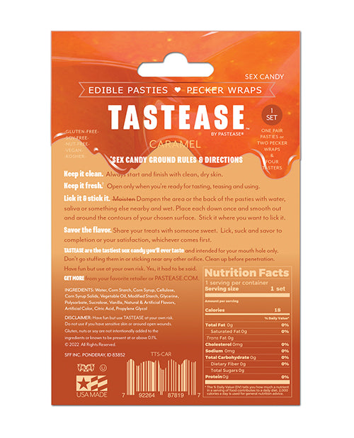 Sucettes comestibles et cache-seins Pastease Tastease - Caramel T/U