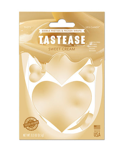 Cache-tétons et étuis péniens comestibles Pastease Tastease – Crème sucrée T/U