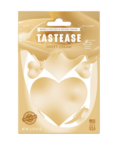 Cache-tétons et étuis péniens comestibles Pastease Tastease – Crème sucrée T/U