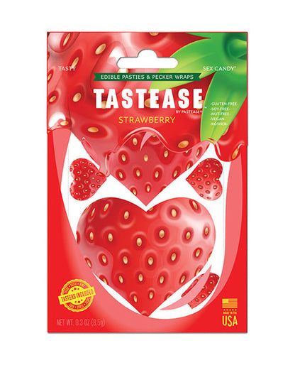 Cache-tétons et étuis pour pénis comestibles Pastease Tastease – Fraise T/U